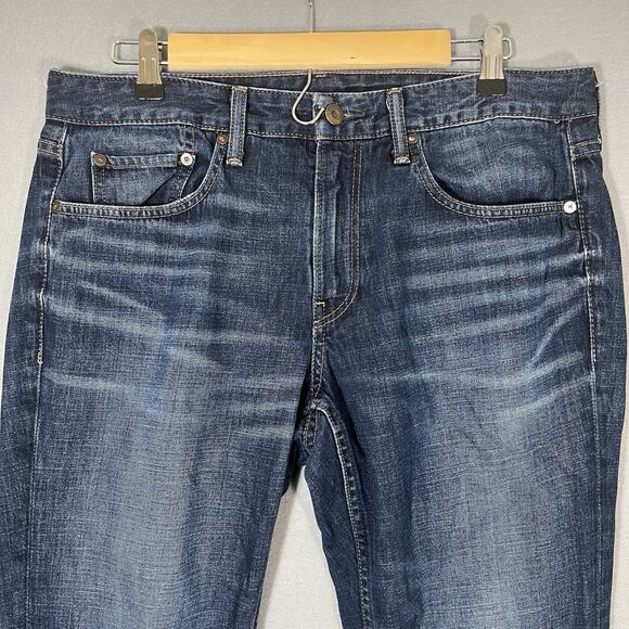 Bonobos The Summerweight Jean Men's Straight Leg 33x32 100% Cotton Blue - Picture 2 of 9
